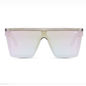 Quay Australia Hindsight sunglasses in gold/gold